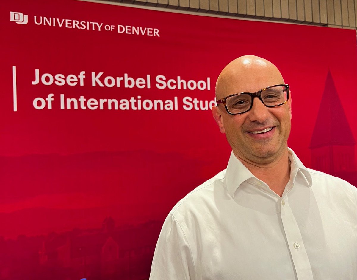 Terrific panel last night at @josefkorbel w my former colleague @naderalihashemi & former State Dept official Josh Paul. Thanks to @_AaronSchneider & the @Korbel_ICRS team for organizing, and thanks to the many DU'ers & community members who asked so many thoughtful questions.