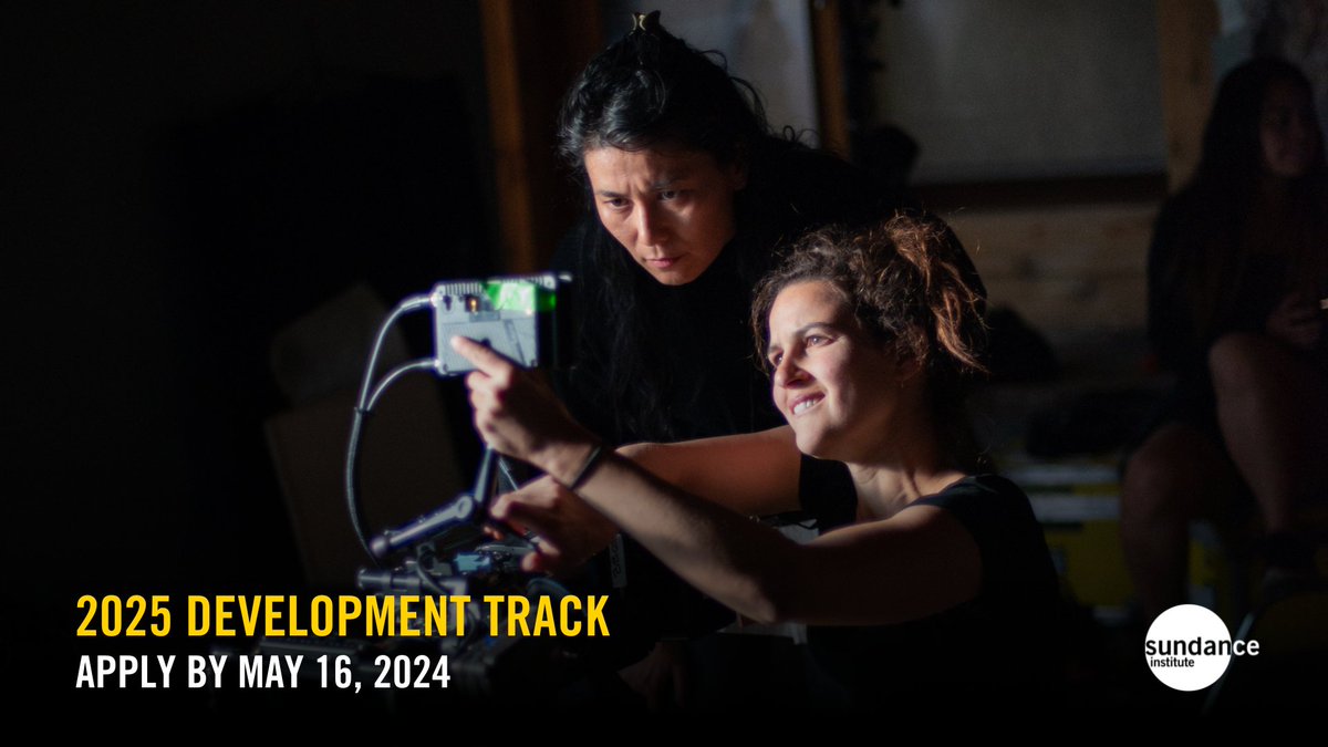 sundanceorg's tweet photo. Feature fiction filmmakers! In the early stages of a screenplay? Apply now for @sundanceorg’s 2025 Development Track to be considered for multiple programs, fellowships, and grants. Deadline: May 16, 2024. 

Apply here: https://t.co/W2rCk4IIct https://t.co/Y1FYndKRr6