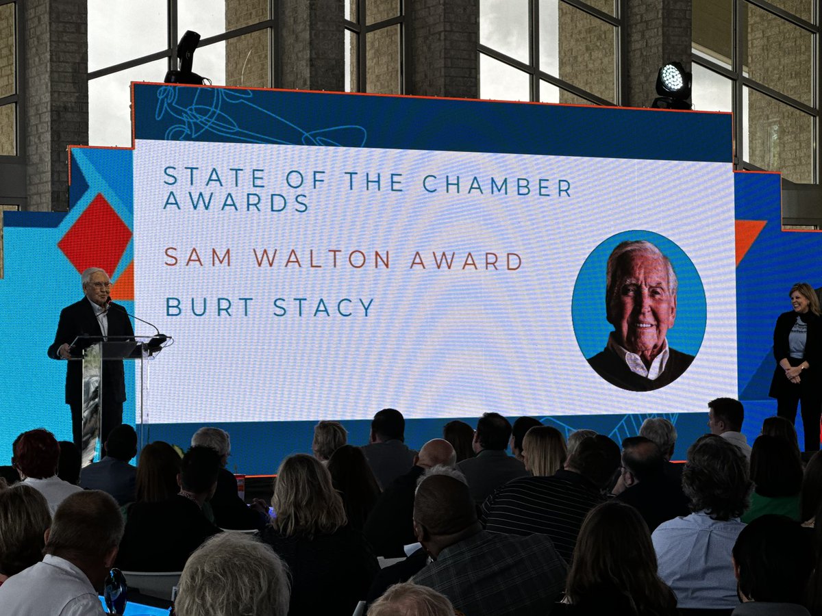 Congratulations to my friend, Burt Stacy, for receiving the Sam Walton Award with the Bentonville Chamber today! 

His contributions to Bentonville and the entire NWA region are second to none. His dedication to community service and selfless efforts have been an example to me…