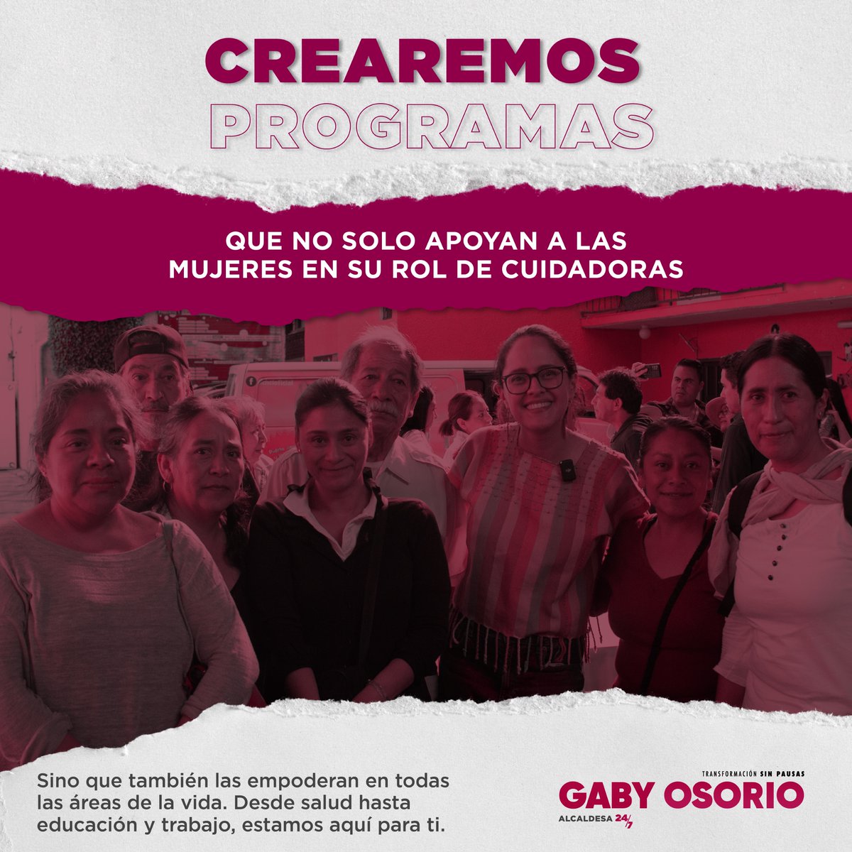 Plan C 🟰 Cuidados 🤝 ¿Qué es el Sistema de Cuidados? Es reconocer y valorar el trabajo de cuidados, que es tradicionalmente asumido por mujeres. 👩🏻‍🦱 Cuidar y ser cuidadas es un derecho, es por eso que impulsaremos programas que te apoyen y te empoderen. #Alcaldesa24Siete