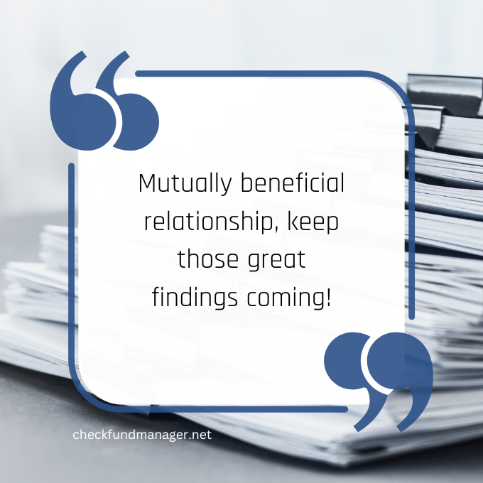 CheckFundMgr's tweet photo. It’s #TestimonialTuesday!🙌

Thank you to a valued client for commending our work! 

Building trust through meticulous research allows us to consistently deliver exceptional service to our clients!

Partner with #CheckFundManager today: https://t.co/ikdc2JmH6S

#cfmtestimonials https://t.co/uopElFyPQR