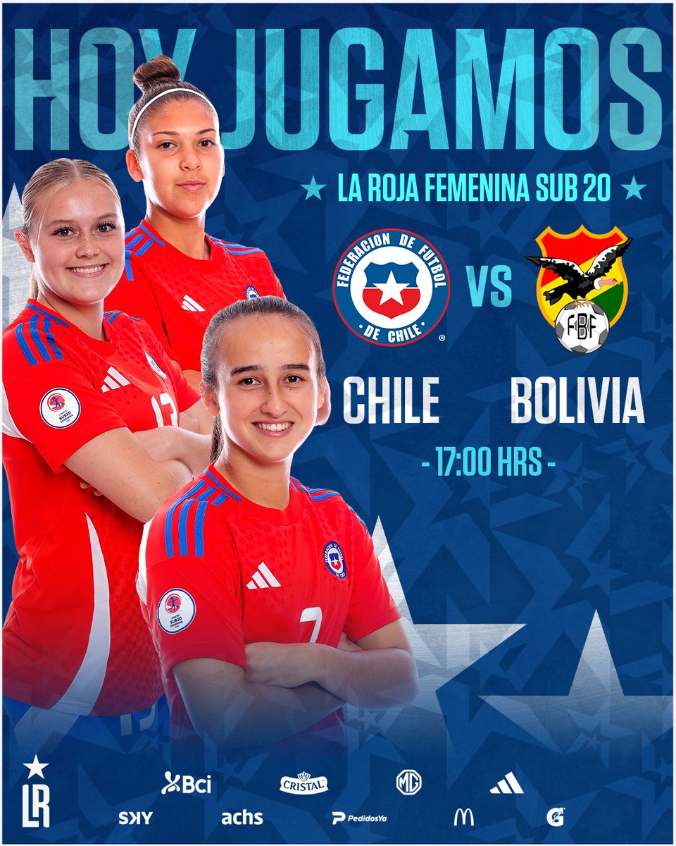 ¡Hoy es #LaRojaFemSub20! 🇨🇱🔥 Partido clave ante Bolivia por la Fecha 3 del CONMEBOL Sudamericano Femenino Ecuador 2024🔥💪 ¡VAMOS POR EL TRIUNFO, MUCHACHAS! ⭐️ 🇨🇱🆚🇧🇴 🕕17:00 🏟️Estadio Modelo Alberto Spencer, Guayaquil 📺 Directv y @ntvchile #SomosLaRoja