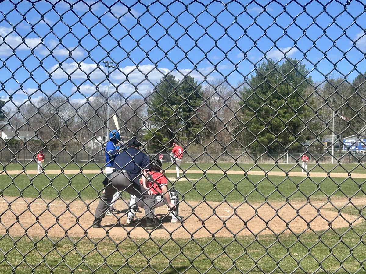 I was glad to make it to the end of the varsity baseball game! The Scarlet Knights beat the Rangers 10 to 4 at Methuen High School. ⁦@NA_Athletics⁩ #WeAreNA