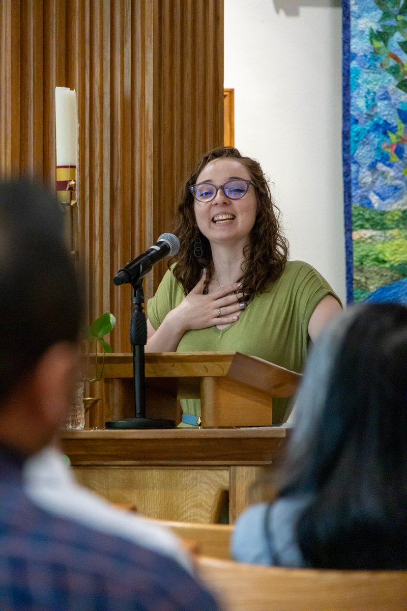 This week's community chapel service featured our very own Rev. Kristina Meyer (MDiv ’24.) To hear her sermon, visit youtu.be/umpD3jqa1g0 Remember, you are ALWAYS welcome to join us on Tuesdays at 11 am in Davis Chapel for service.