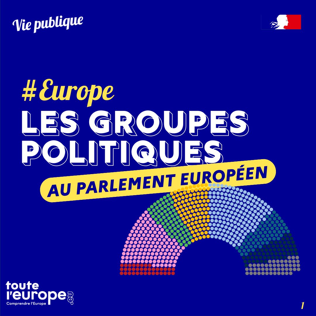 #Europeennes2024 🇪🇺 Après les élections européennes, qui se dérouleront entre le 6 et le 9 juin 2024, les députés nouvellement élus intégreront des groupes politiques en fonction de leurs affinités partisanes.
 
🧶 On vous explique dans ce thread ⤵️