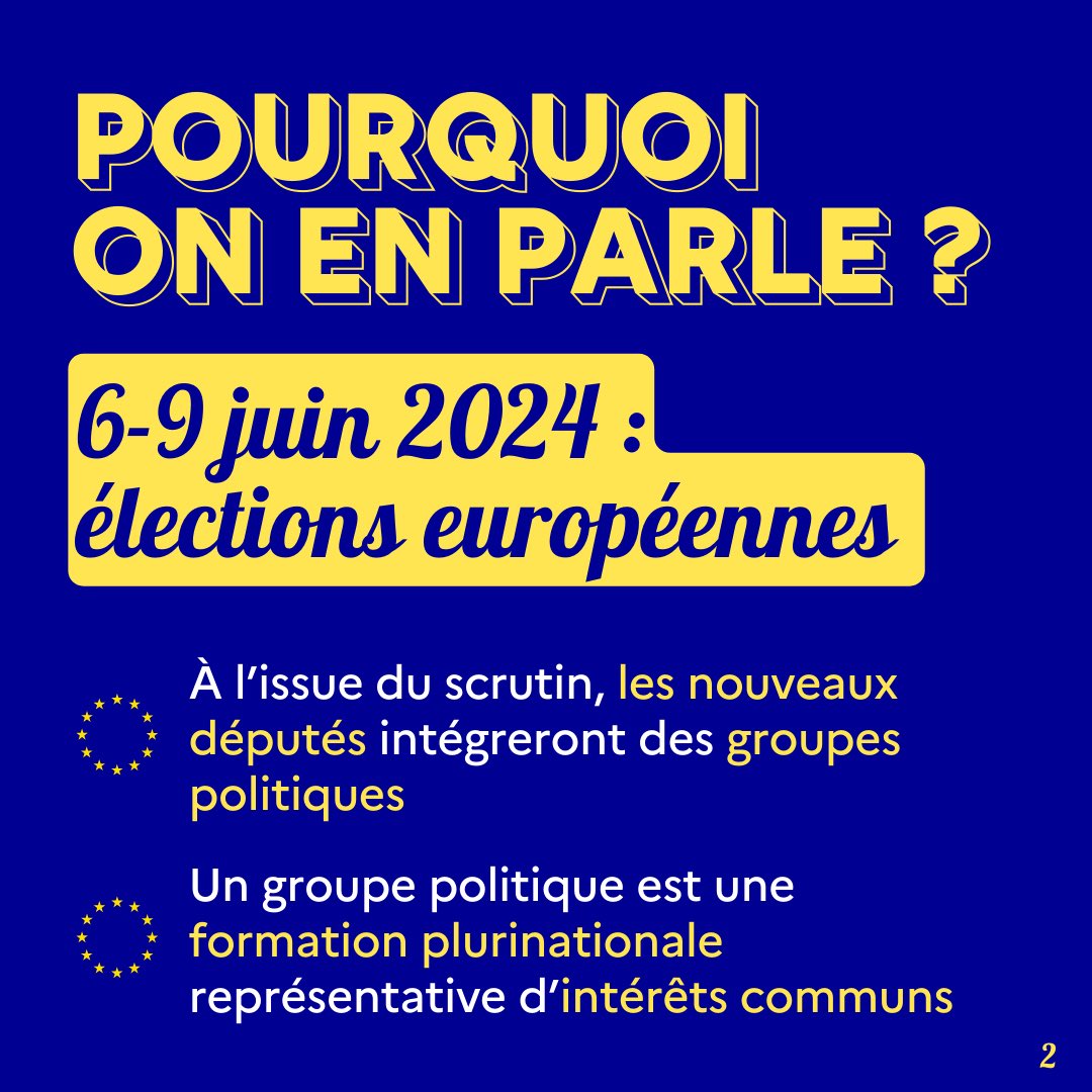 #Europeennes2024 🇪🇺 Pourquoi on vous parle des groupes politiques ?