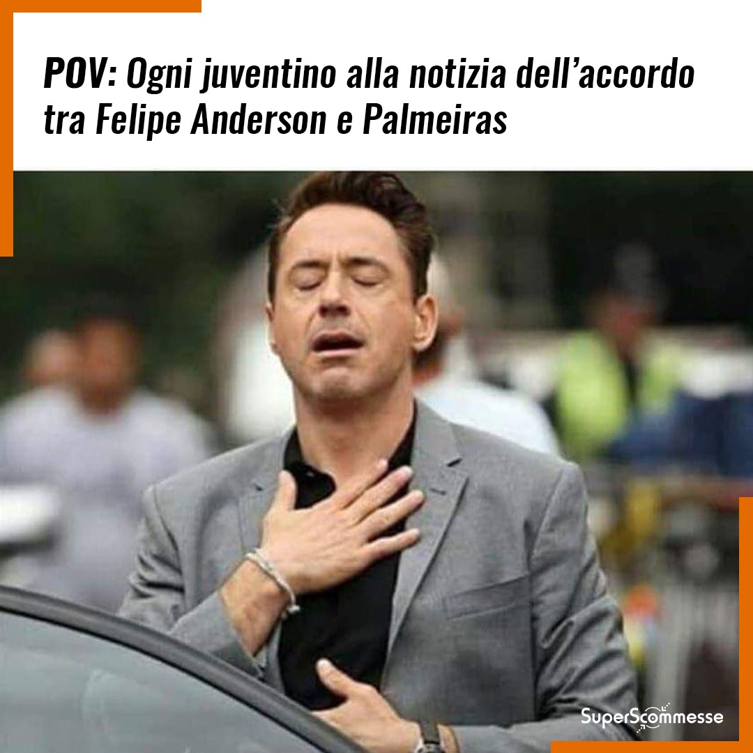 Accurato.

#juventus #juve #SerieA #calcio #calciomercato #memecalcio #FelipeAnderson #robertdowneyjr