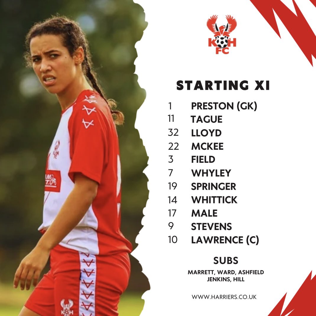 Your starting XI to face @shifnalladies in tonight’s game under the lights.