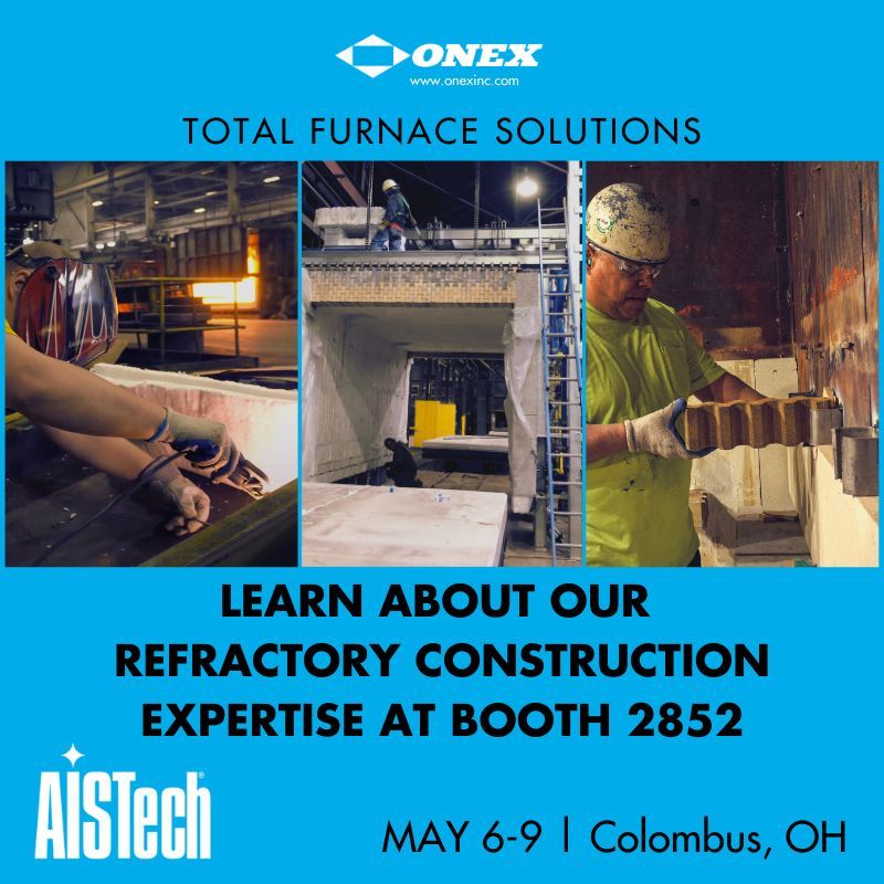 Onex_Inc's tweet image. Come see us in AISTECH 2024 at Booth 2852 on May 6-9 in North America’s largest annual iron and steel technology conference and exposition.

#americanmanufacturing #usmfg