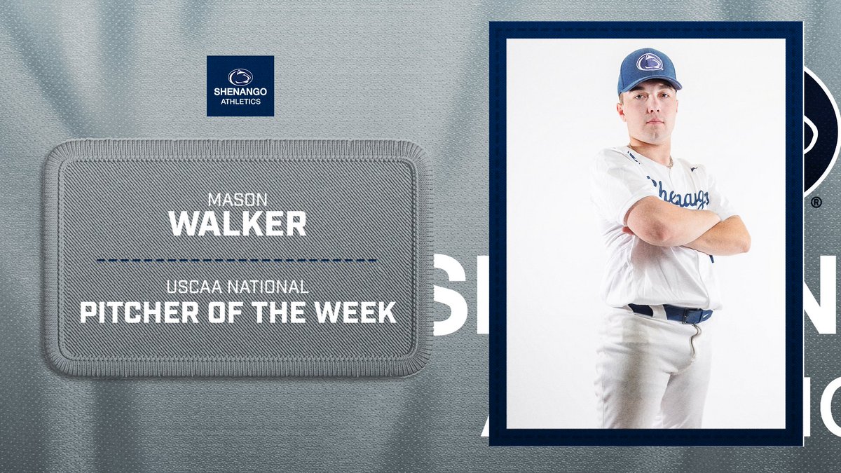 Mason Walker has been named USCAA National Pitcher of the Week after going 9 strong innings against Westmoreland County Community College last Wednesday.  Mason gave up only 4 hits, issued 0 walks, and gave up 0 earned runs while striking out 13.