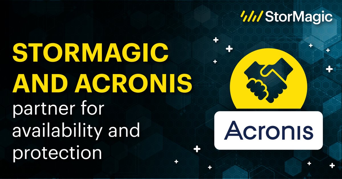 Service providers need simplicity, flexibility, & reliability for their #highavailability & #dataprotection offerings. #StorMagic and Acronis' joint #cloud solution meets these needs head-on in one simple-to-use product. Learn more about it here: hubs.ly/Q02sTxFd0