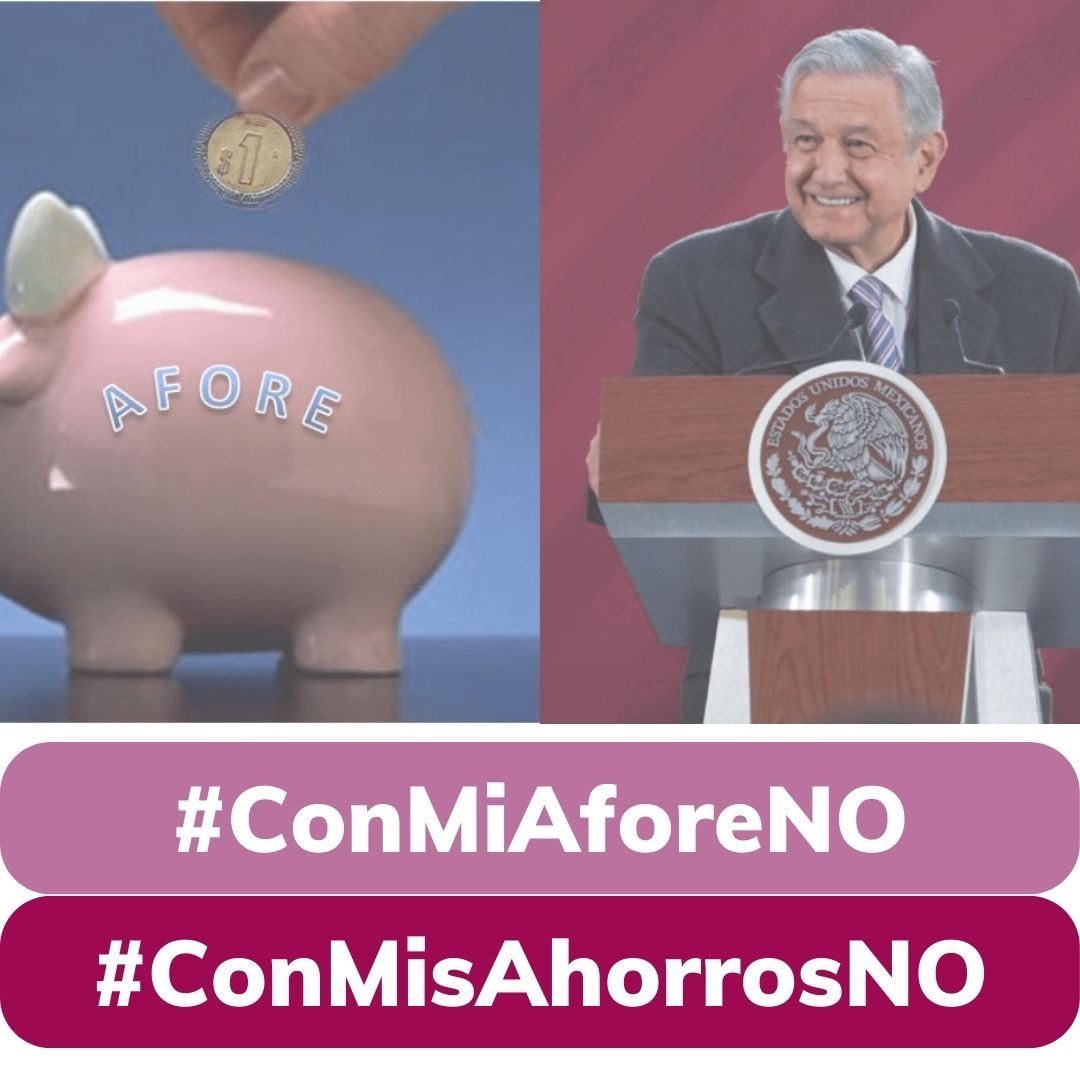 #ConMiAforeNO No tienen llenadera, han robado tanto que pareciera robaron la indignación a varios. Ahora van por los ahorros de nuestra vida... No lo permitiremos #ConMisAhorrosNo 19 de Mayo... #SeguimosEnMarcha Somos #MareaRosa