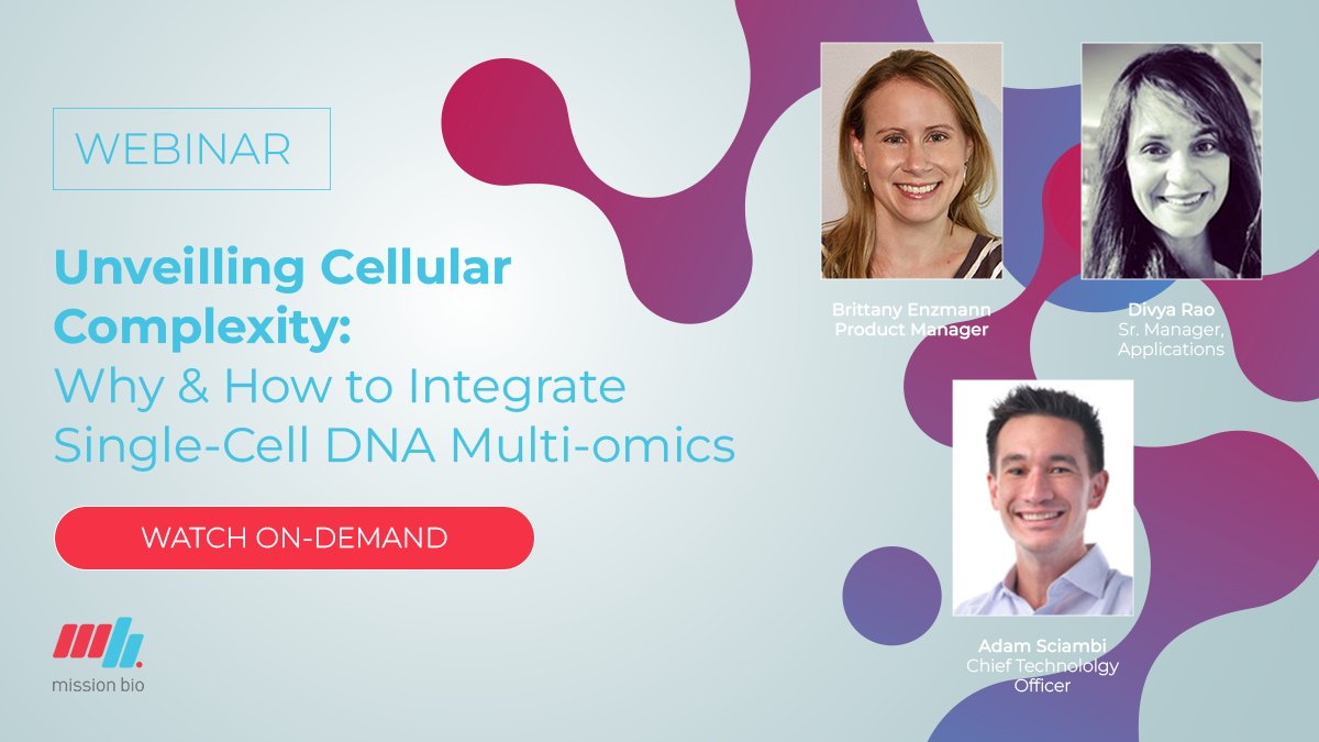 #ICYMI In this webinar, our experts discuss: 🧬The basics of #singlecell DNA multi-omics 🧬How it compares to traditional methods for research & therapeutic dev 🧬Real case studies that utilize single-cell for cancer research & clinical applications 🔗bit.ly/3U1mnX1