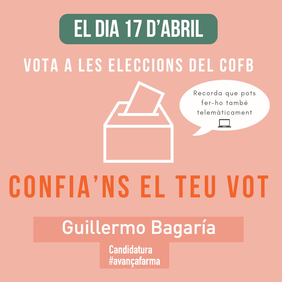 Demà, vota a les eleccions del COFB. Confia'ns el teu vot.

Encara ets a temps de veure la Cloenda d'ahir a Barcelona. Amb les idees clau!

youtube.com/watch?v=JHQjDT…