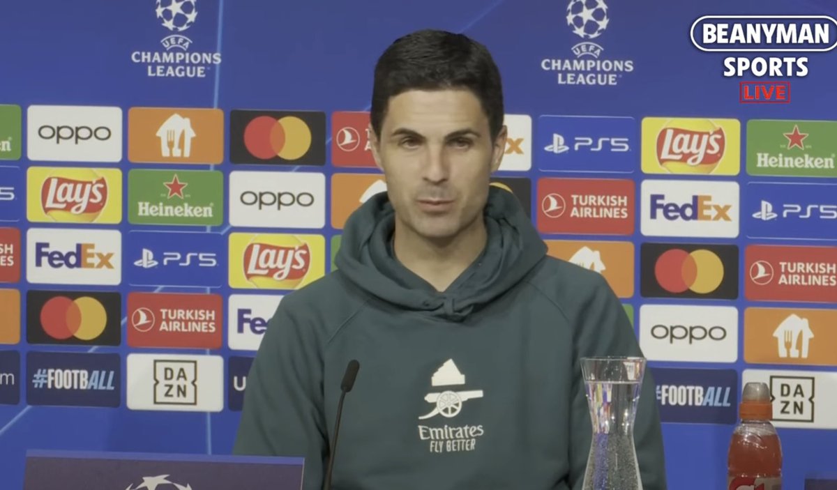 🗣️| Mikel Arteta on the importance of the players showing character. 'It is important the players show character.' [@Arsenal] #AFC #UCL