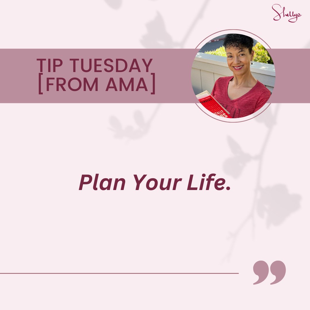 I use the phrase “plan your life” often in my book, “Unapologetically Ambitious.” It's important to write your #goals down and assign a timeline to your goals. If you have a #goal or a written plan, but you have no timelines, then your goal is just a dream. What do you think?