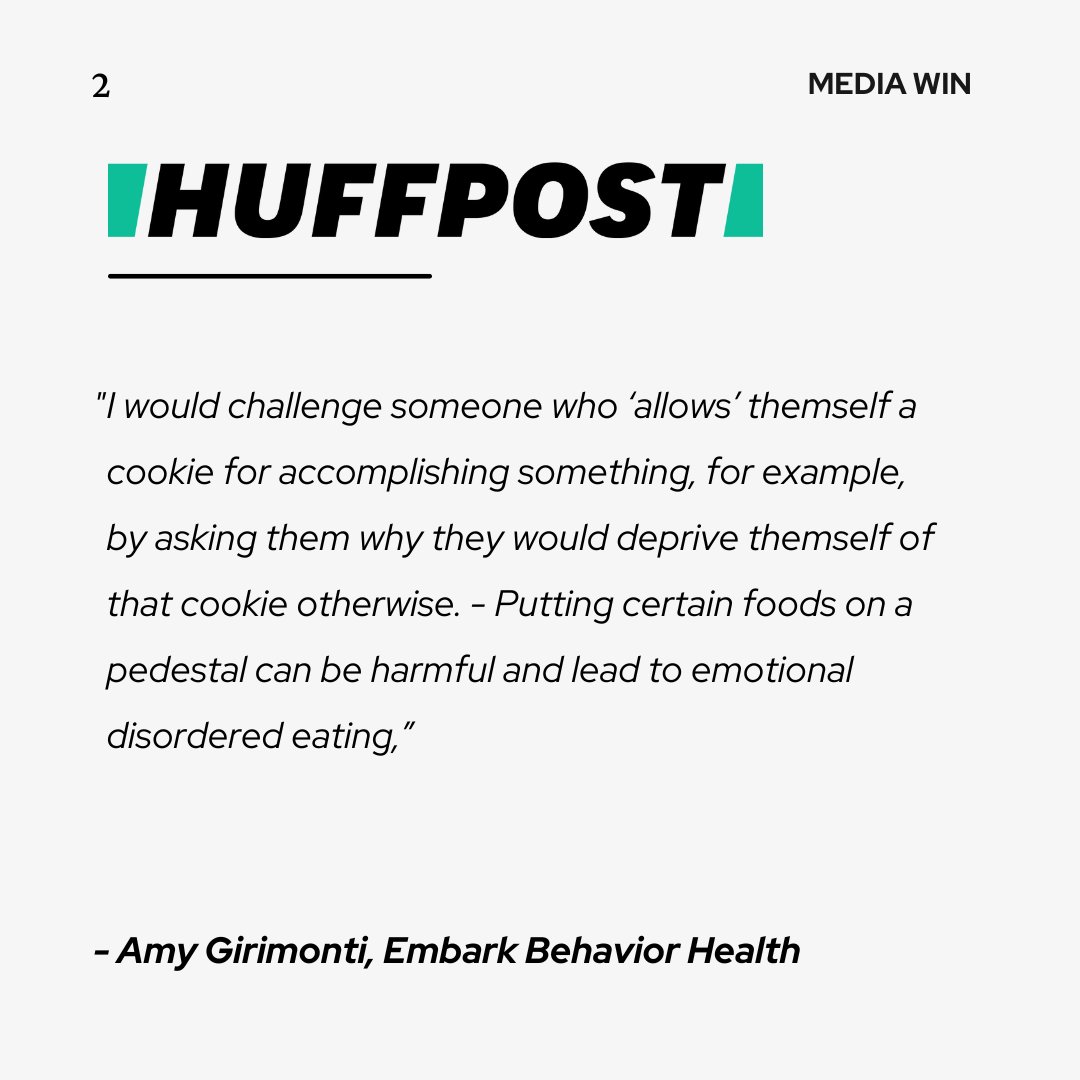 Ayoo, big win!! 👏🏼🏆 @Embark_BH was recently featured in <a href="/HuffPost/">HuffPost</a>, where their eating disorder specialist, Amy Girimonti, gave her insights into rewarding yourself with food.

Check out the full article using the link below! ⬇️
pulse.ly/sh4ey5nijt