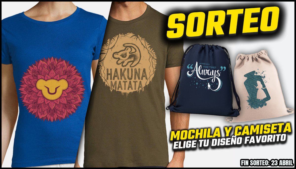 MagicMundi's tweet photo. 💥 SORTEO 💥

Regalamos una camiseta y una mochila con el diseño que tú elijas 🎁

🔄 Solo tienes que hacer RT a este tweet
✅ Escoge tu diseño favorito https://t.co/F3KgkiY3CZ ✨

Fin: 23 de abril https://t.co/9M6F1rK2Pz