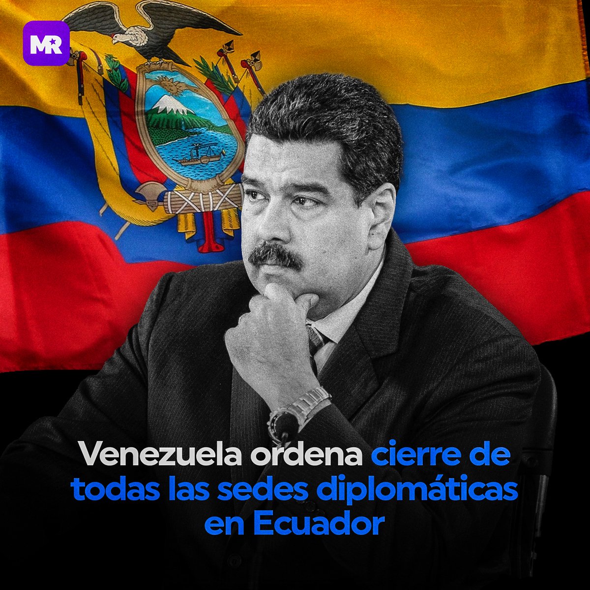 ➡️ El presidente de #Venezuela, Nicolás Maduro, ha decidido clausurar la #embajada y los #consulados de su nación en #Ecuador como gesto de solidaridad hacia #México.