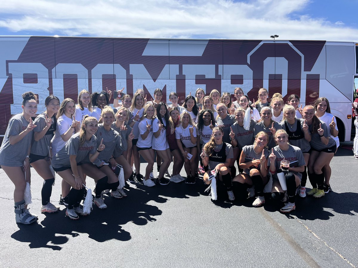 Sending @OU_WGymnastics off to the NCAA Championships in Fort Worth! Good luck, Sooners! #BoomerSooner ☝️