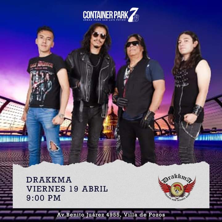 thannosnake's tweet photo. Los esperamos este viernes en Container Park7B
#Drakkma #RockMusic #RockBand #RockSLP #Music #Containerpark7B https://t.co/EJ0uGqhxla
