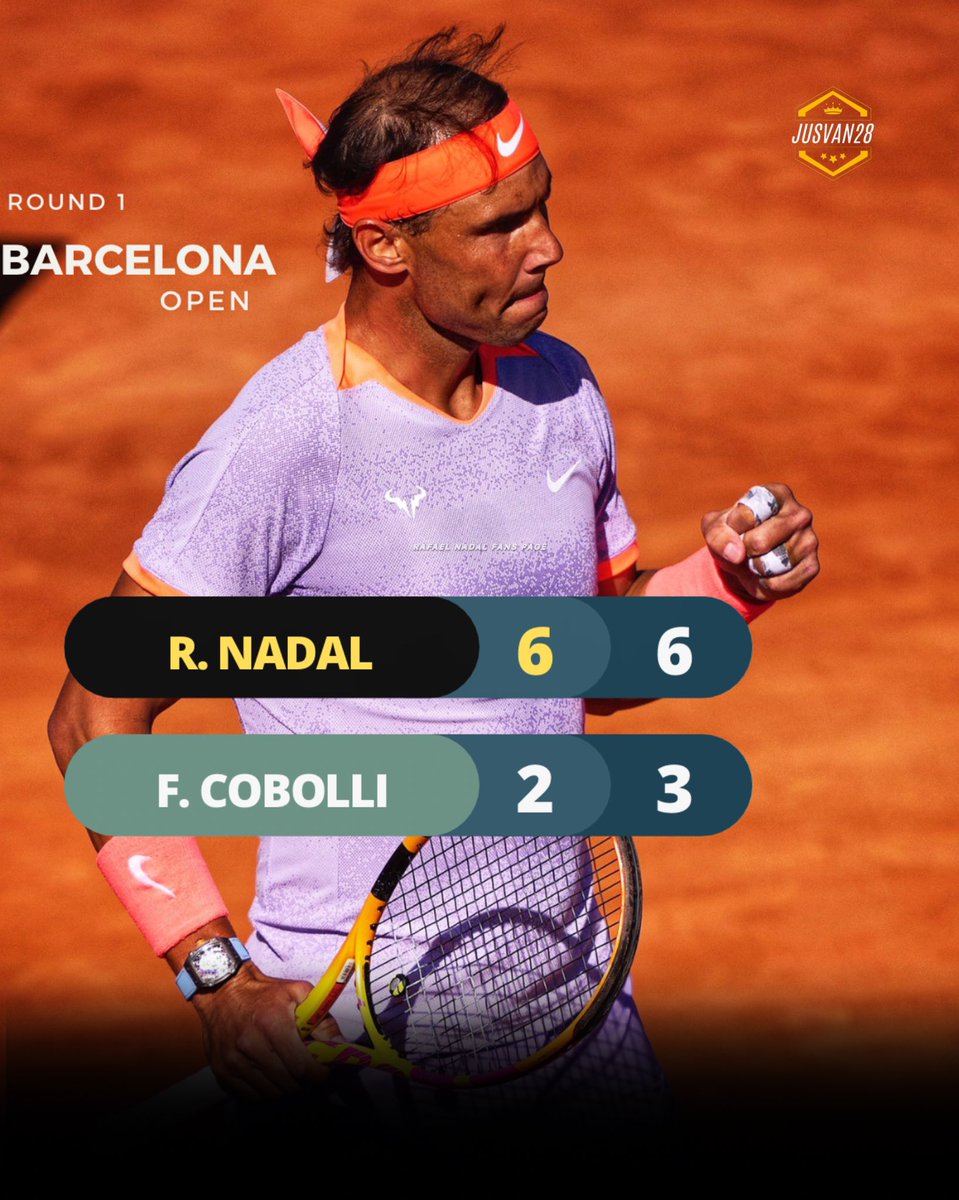 After 682 days, first victory on the clay.