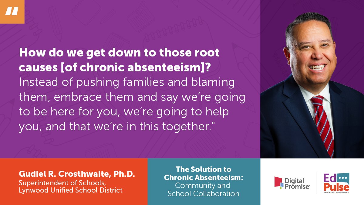 ⏰ There are only a few days left to join our Chronic Absenteeism Cohort!

In this 6-month journey, your district will receive invaluable support in unlocking solutions to this complex crisis through #InclusiveInnovation. Learn more and apply: bit.ly/cacohort24