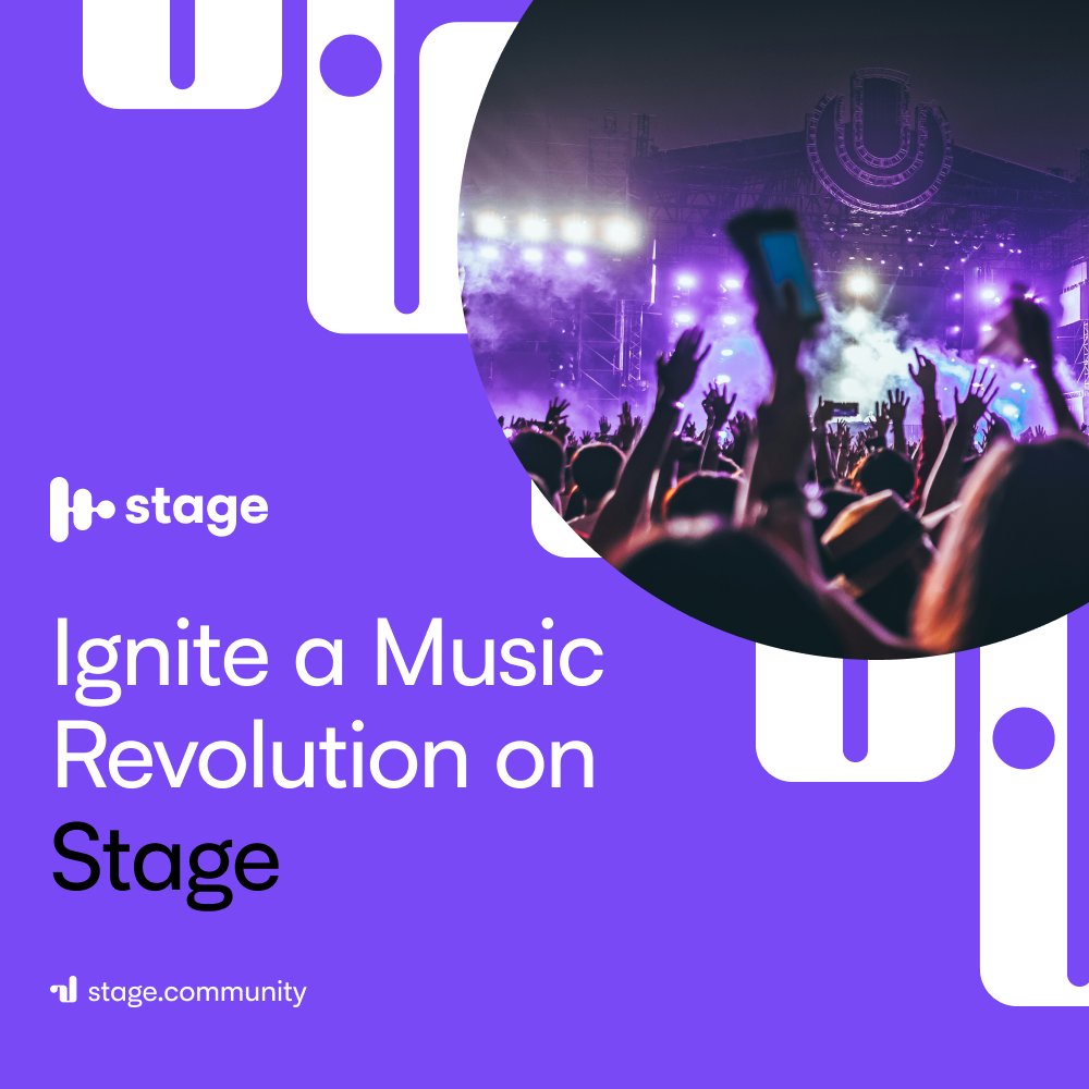 We're here to ignite a music revolution, where creativity flourishes and passion knows no bounds! Join the conversation on #Stage and connect with fellow music lovers and aspiring artists. Let's celebrate the power of music together! 🎵