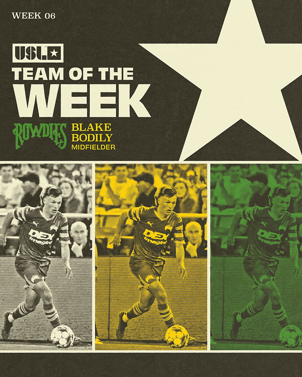 Cal 🤝 <a href="/BlakeBodily/">Blake Bodily</a> 

Repping the Green &amp; Gold on <a href="/USLChampionship/">USL Championship</a> Team of the Week!

📰 rb.gy/texgd6