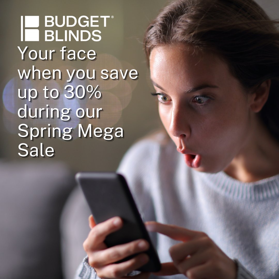 🌸🎉 Spring has sprung, and so has our MEGA SALE at Budget Blinds of Sierra Vista! 🎉🌸 Dive into the season with style and savings - score up to 30% off on our fabulous blinds and shades! 🏡✨#SpringIntoSavings #BudgetBlinds #SierraVista #HomeDecor 🌷🏠
