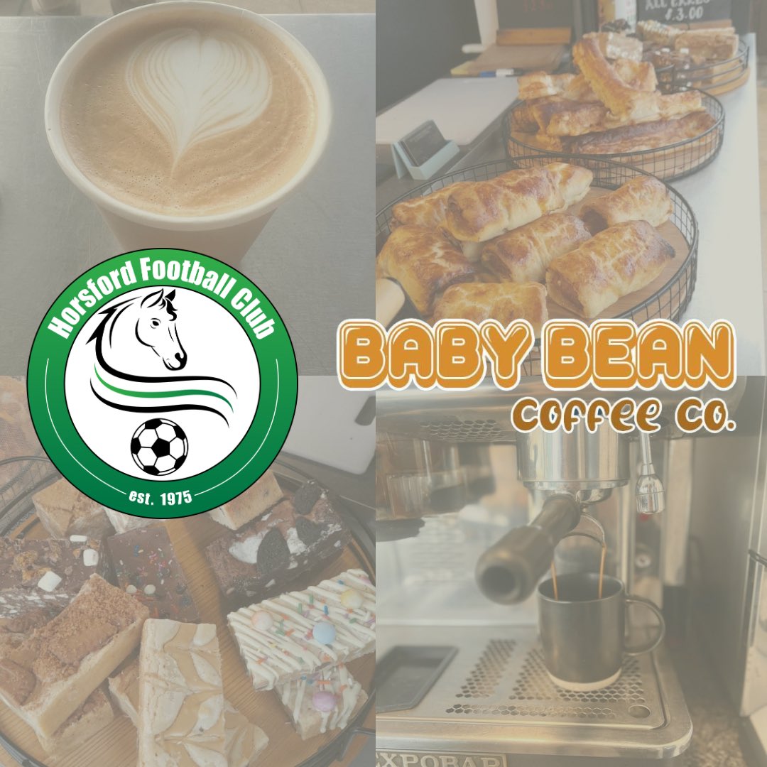 We’re really pleased to announce that @babybeancoffees will be popping up weekly for the new season at Horsford Primary School in our mobile. Baby Bean will serve barista coffee, bakes, soft drinks and bacon rolls whilst our fixtures are on. You can also continue to find Baby…