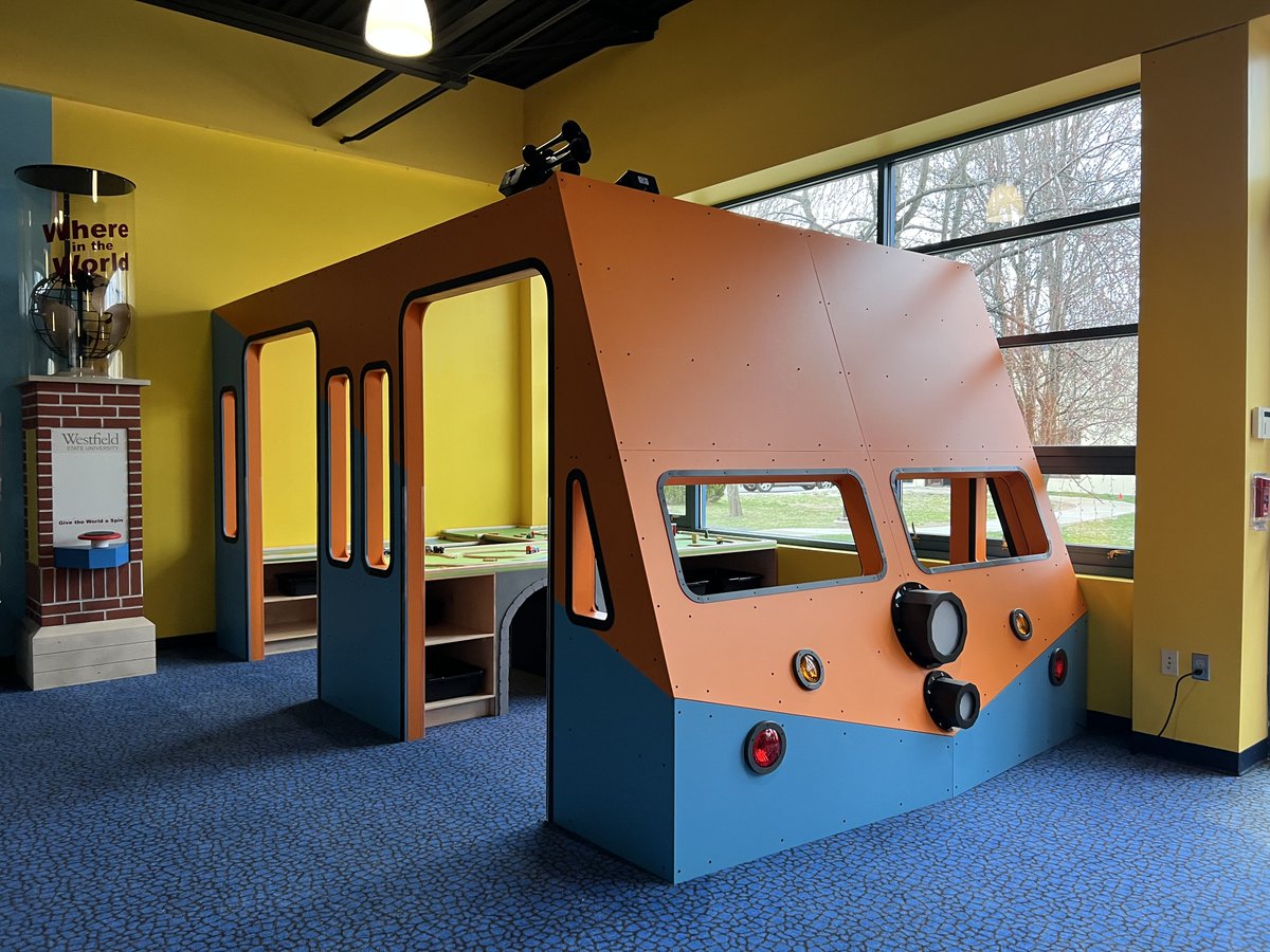 42designfab's tweet photo. 🚉The train has arrived at its final destination! 🚉

Be sure to check out this one of a kind interactive exhibit at Amelia Park Children's Museum in Westfield, MA!

#42designfab #fabrication #42df #designfabrication #customcreations #museumexhibit #museumfabrication https://t.co/6Z52iprWFK