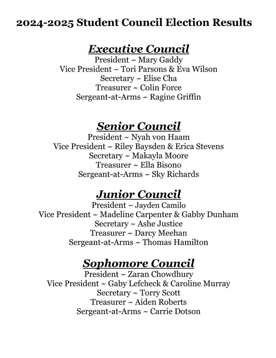 LRHS Exec StuCo tweet media