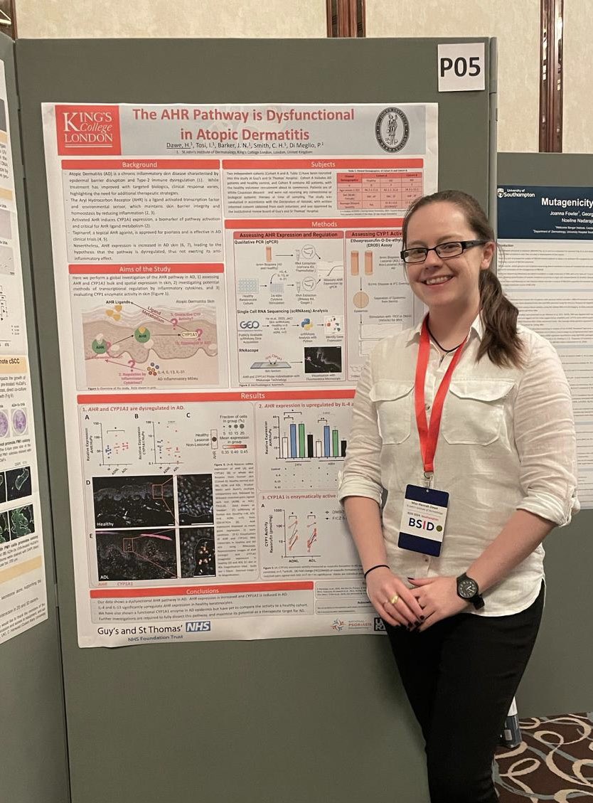 hannah_dawe1's tweet image. My first conference as a PhD student presenting my work and I couldn’t be prouder! A fantastic two days learning all things skin at the #BSID!