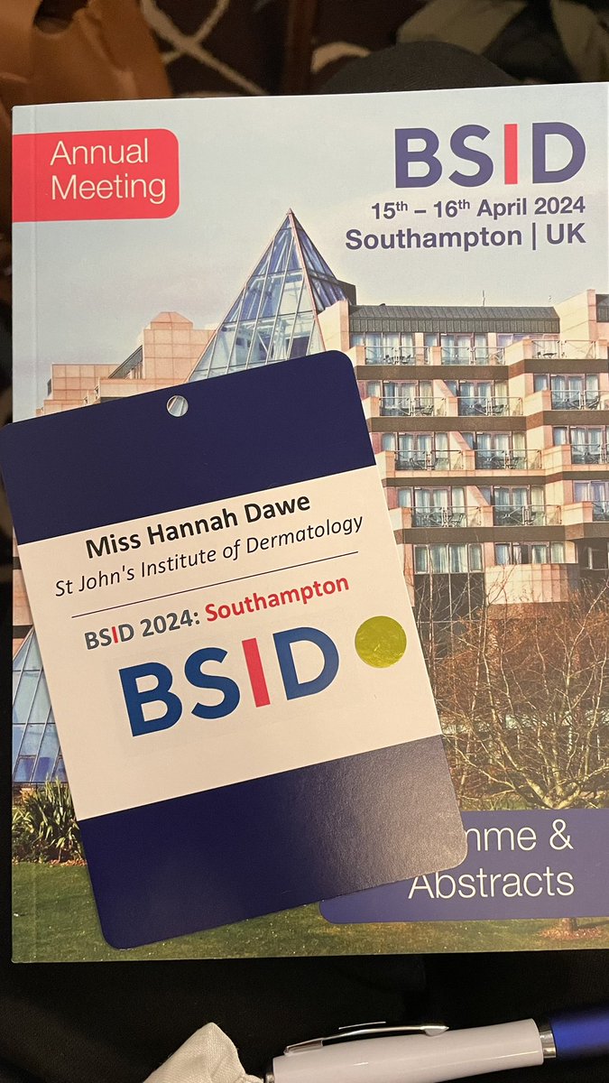 hannah_dawe1's tweet image. My first conference as a PhD student presenting my work and I couldn’t be prouder! A fantastic two days learning all things skin at the #BSID!