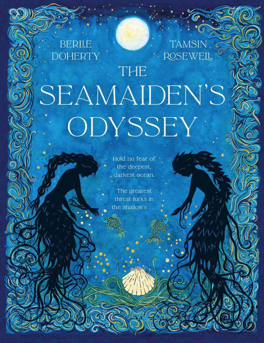 🧜‍♀️ did you miss this amazing COVER REVEAL? The Seamaiden’s Odyssey by @BerlieDoherty & gloriously illustrated by @autumnrosewell Out 4th Sept by Uclan. A deliciously dark fable inspired by the folklore of mermaids & richly illustrated throughout! Designed by @Alphabeckles