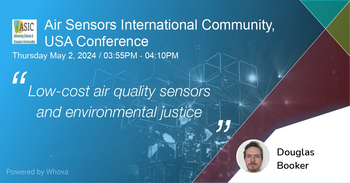 Looking forward to presenting at #ASIC2024 on low-cost AQ sensors & environmental justice, as part of the session 'Building the case for change by combining sensor data with other evidence bases' chaired by @mcmahoneth, @Rehema1234, & @albertpresto asic.aqrc.ucdavis.edu/2024-schedule #AQRC