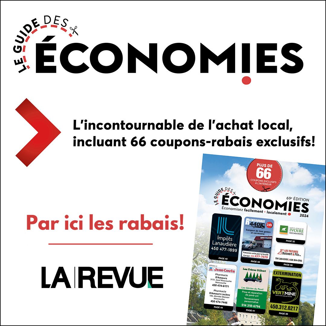 JournalLaRevue's tweet photo. Les 84 pages de notre nouveau Guide des économies contiennent les bonnes adresses pour privilégier l’achat local, mais aussi 66 coupons-rabais exclusifs à utiliser chez les commerçants de notre région : https://t.co/MzINrTD9ZY.
Il est gratuit, profitez-en! https://t.co/ZEYOqlxBNc