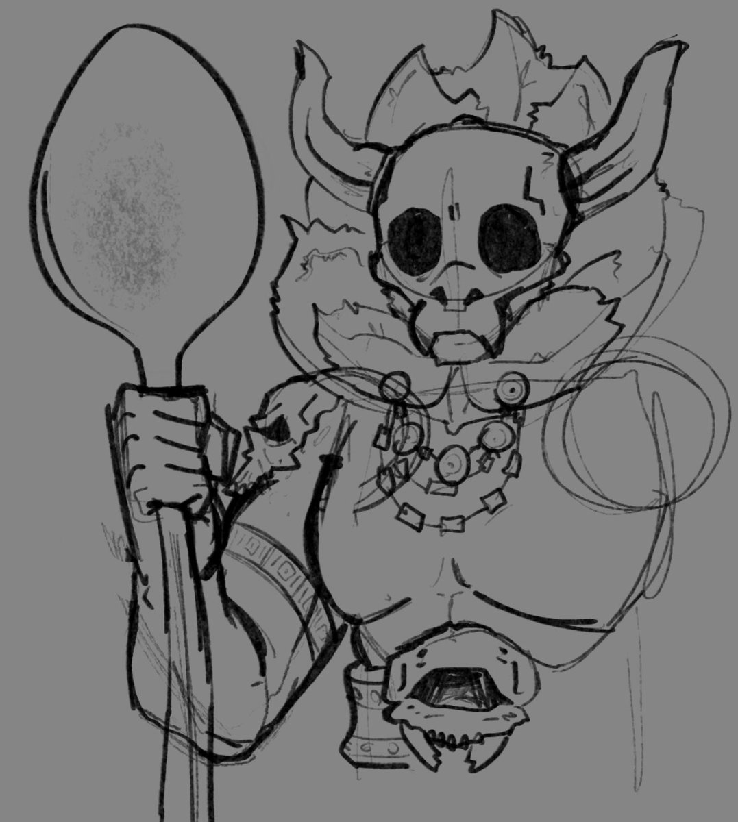 Sorry for the inactivity - have this witch doctor terraria sketch + big spoon version!