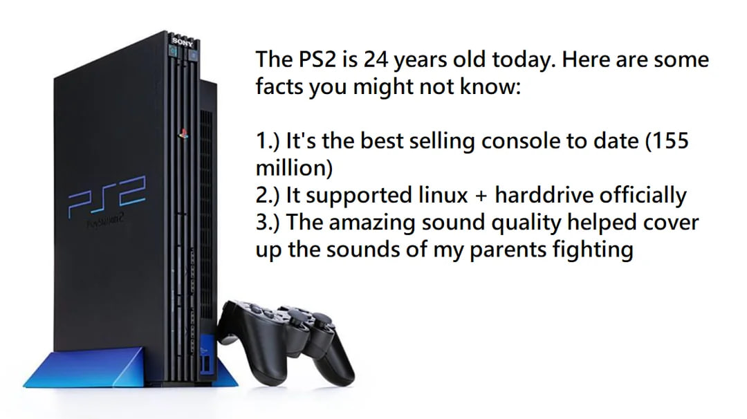PS2 was the best More amazing sound quality: 🛒 rb.gy/o2j9xt