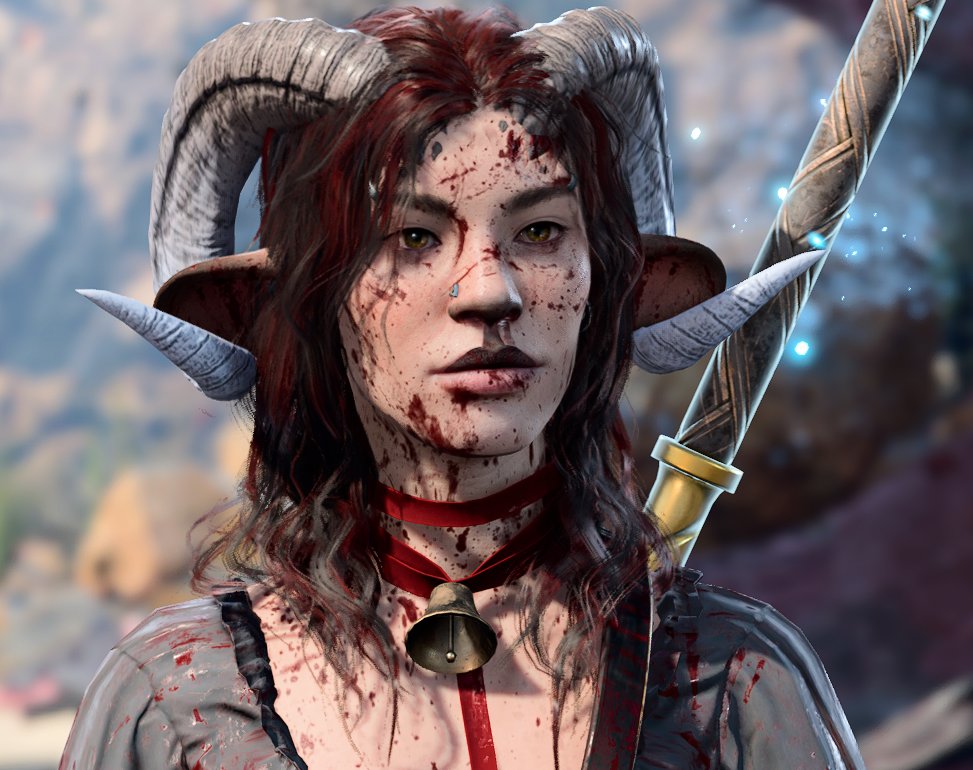 TheCrypticFool's tweet photo. My favorite thing to do is get bg3 mods and make pretty characters. 😼
Named them Nuffie, theyre a sayter >:) https://t.co/NMpYsb9UEi