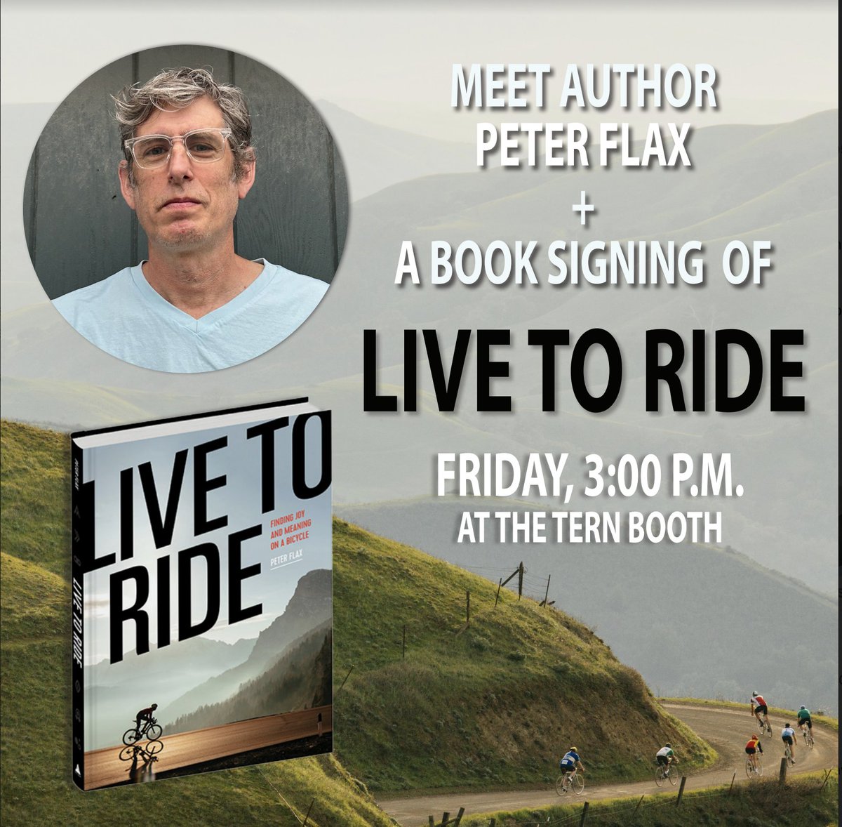 If you're going to be at Sea Otter on Friday, hoping you can come say hello at one of two book events I'm doing—with my good friends at @marinbikes (11am) and @ternbicycles (3pm). Happy to sign a book...but also very happy to just say hi in person!