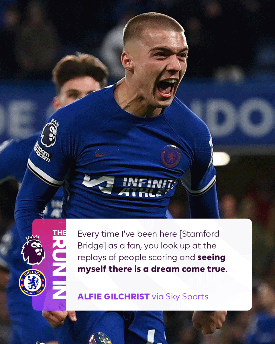 Living his boyhood dream 💫

20-year-old Alfie Gilchrist scored his first @ChelseaFC goal on Monday 🔵