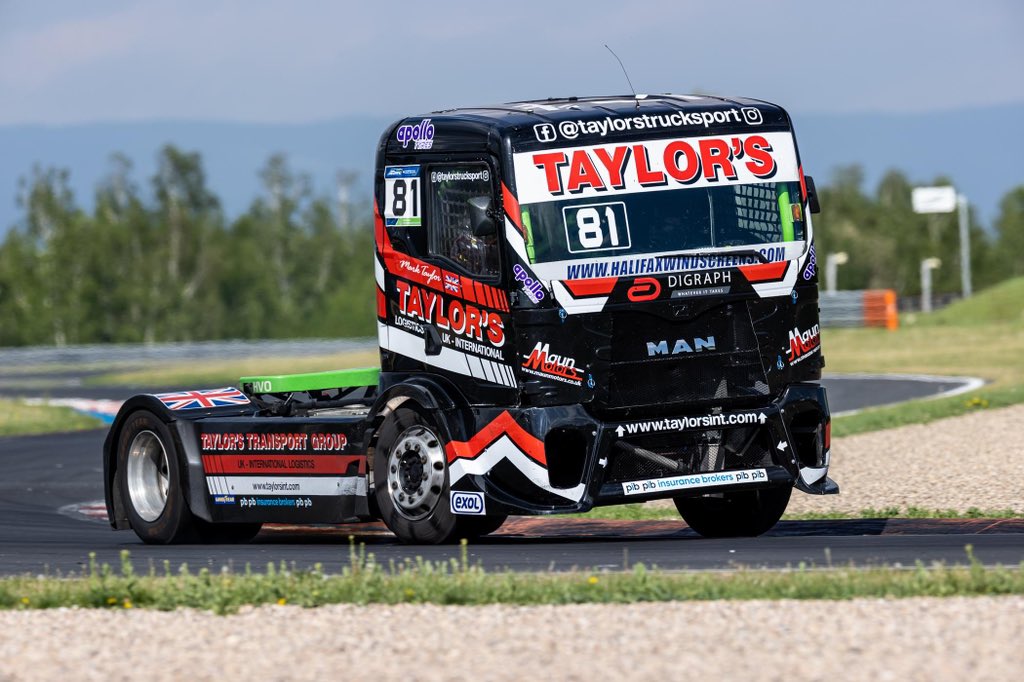 taylorstruckspt's tweet photo. Autodrom Most 🇨🇿Testing 
Two days done and one to go.
Mark and the #81 are flying 🏁🏁
What a great couple of days the truck is running faultlessly and it’s 😃 smiles from all around the team.
Great job Mark and the team
@FIA_ETRC @AutodromMost https://t.co/3S8P6F3XlR