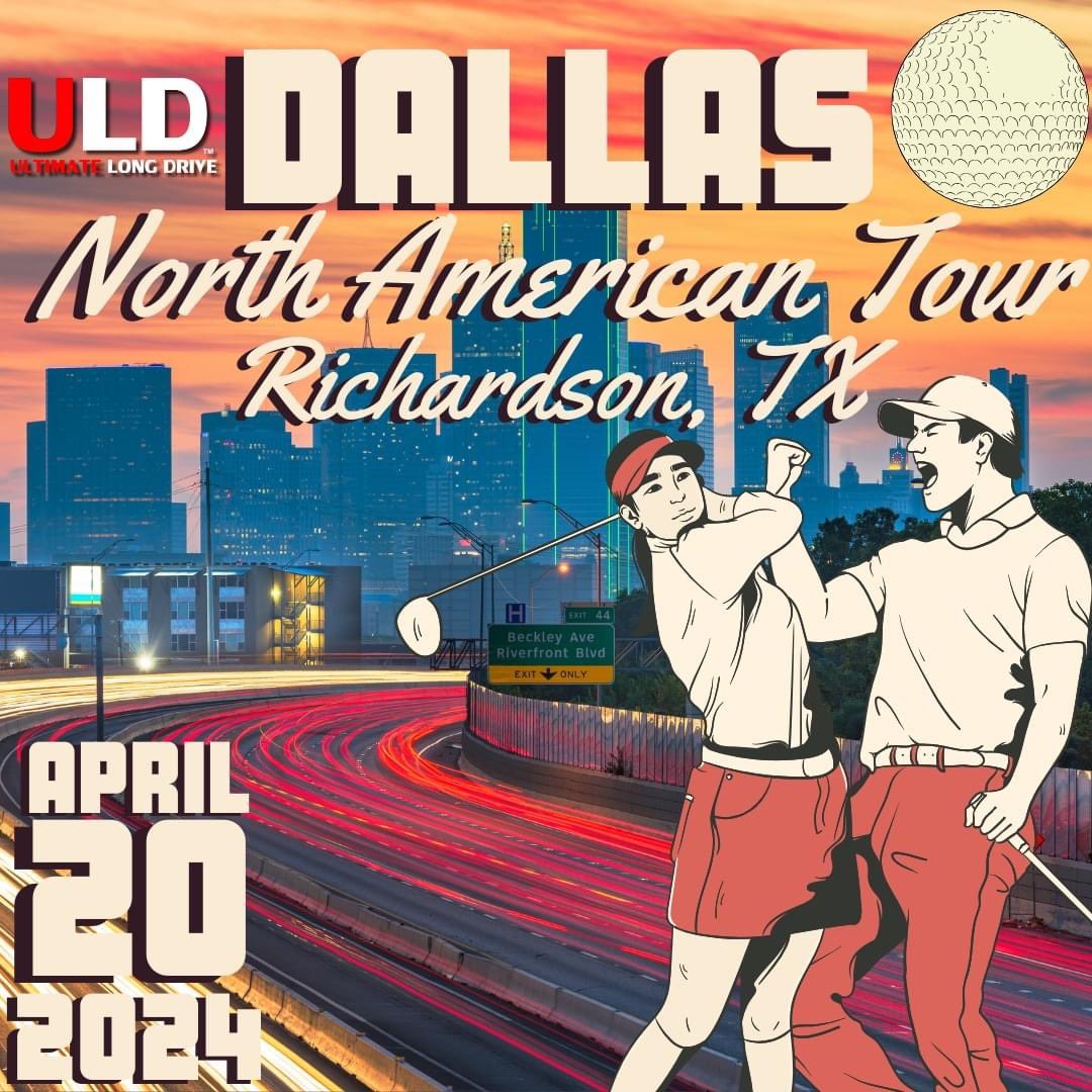 I RECKON ITS TEXAS TIME AGAIN😁😎

📲ultimatelongdrive.com 
📅April 20
⌚️10:00 AM CDT
📍 Richardson, Texas / Golf Ranch Dallas
⛳️uld.redpodium.com/2024-dallas-no… 
🏨ultimatelongdrive.com/lodging/ 

#ultimatelongdrive #longdrive #texas #dallas
