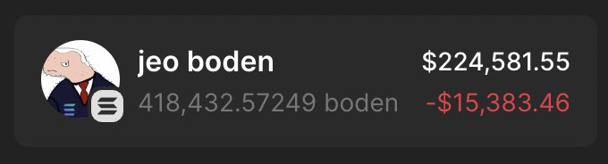 Giving away $500 in $BODEN 🇺🇸

Follow, RT &amp; drop your $SOL address👇🏻

Picking a winner in 24 hours ⏳