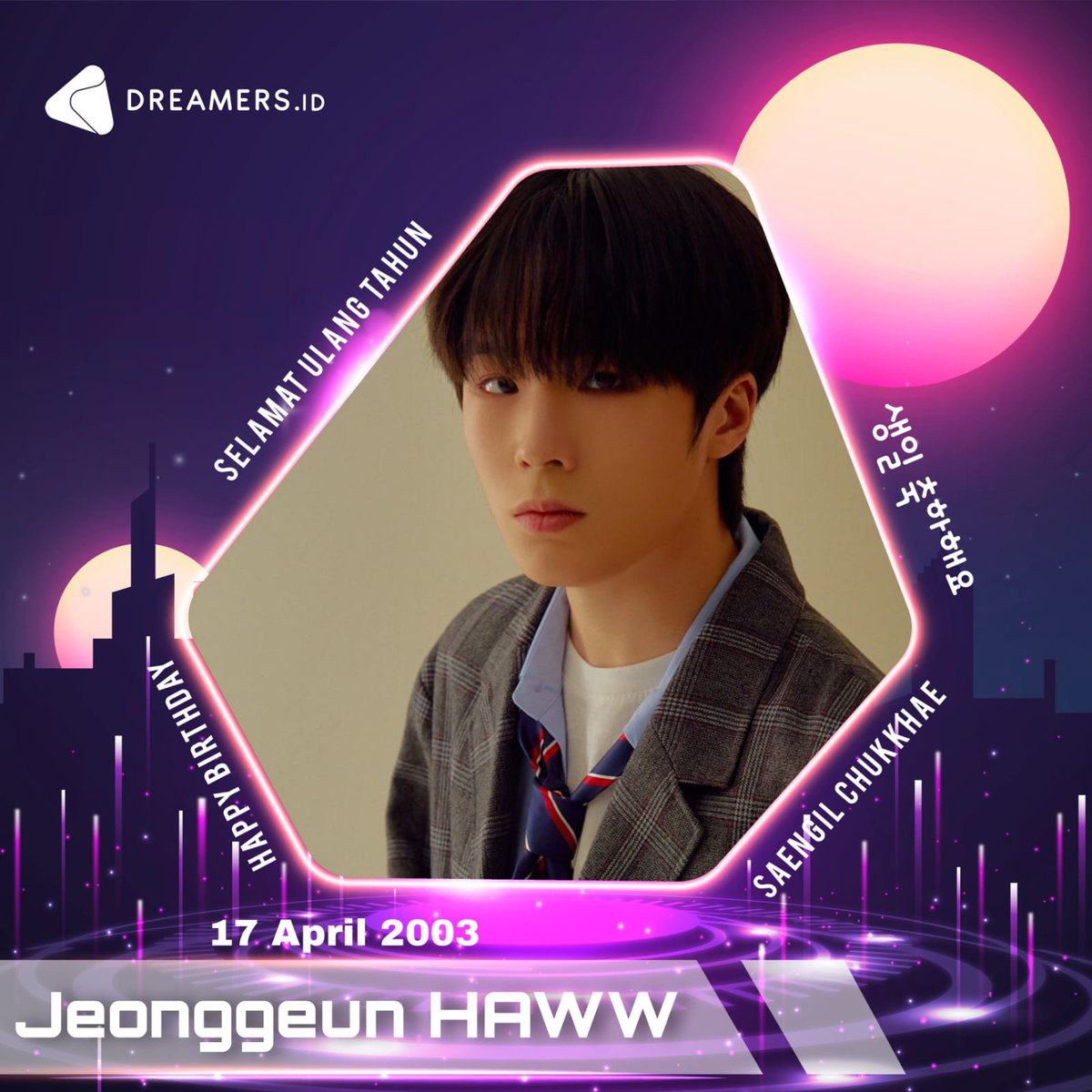 Happy Birthday Jeonggeun HAWW! 🎂🥳❤️
@HAWW_offcl

Have a wonderful birthday and may your every day be special and delightful!

#Jeonggeun #HAWW
#HappyJeonggeunDay
#생일_축하해_정근아_봄아기