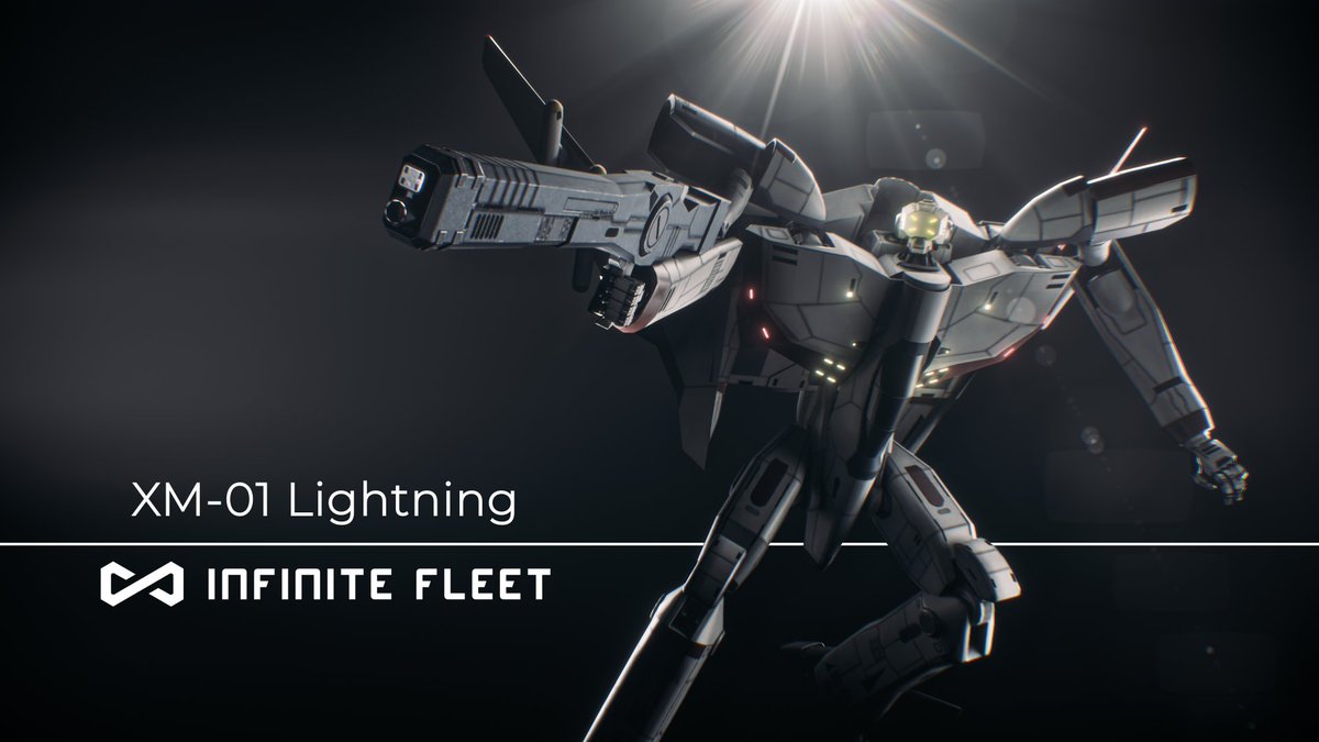 The XM-01 Lightning was the first fighter in the Extensible Mech (XM) series developed by the USF to gain the upper hand against the Atrox. It’s a highly versatile light fighter that is the main workhorse of the Combined Fleet. 🤖🛩️ #InfiniteFleet #XM01Lightning #Blender3D