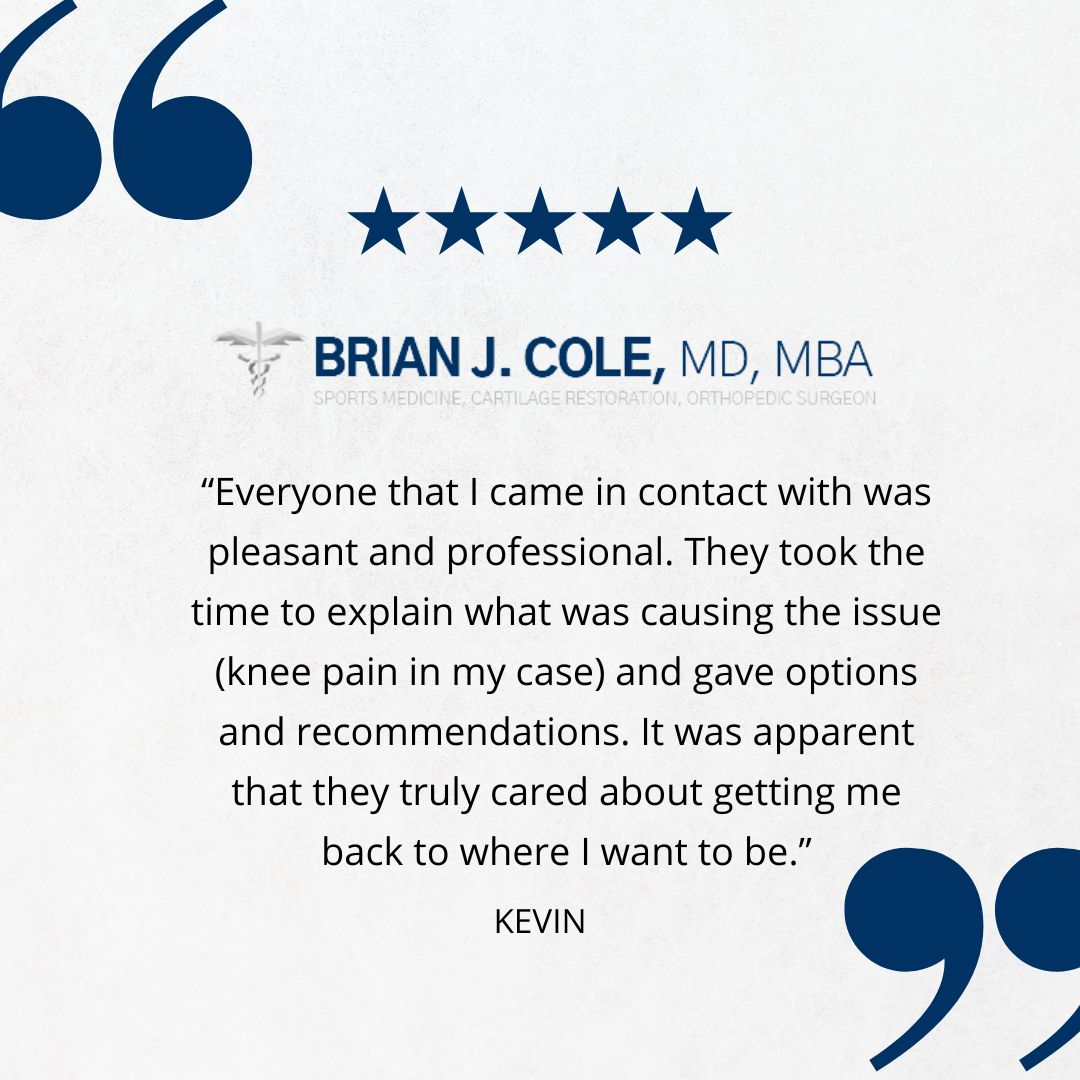 Thank you for coming to see us, Kevin. Glad we could help you make a comeback!
•
•
•
•
#BrianColeMD #MOR #orthopedics #sportsmedicine #orthopedicsurgeon #patienttestimonial #testimonialtuesday #comebackstory #patientstory #sportsinjury