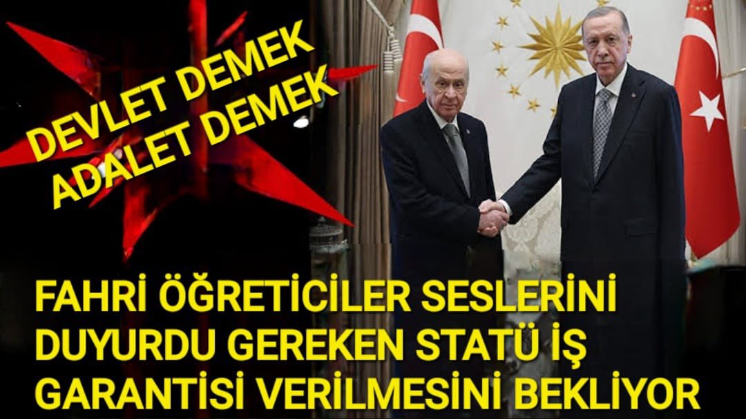 Fahri(Geçici) Öğreticiler olarak beklemekten yorulduk;
Sesimize kulak tıkanıyor her zaman.

Ama biz devletimize güveniyoruz.#süreklilik #sözleşme 

#FahriÖgreticilerMuştuBekler

<a href="/RTErdogan/">Recep Tayyip Erdoğan</a>
<a href="/dbdevletbahceli/">Devlet Bahçeli</a>
<a href="/mervangul56/">Mervan Gül</a>
<a href="/mehmetsaityaz/">Mehmet Sait YAZ</a> 
<a href="/AvOzlemZengin/">Av. Özlem Zengin 🇹🇷</a>
<a href="/AyanNilhan/">Nilhan AYAN</a>
<a href="/abdulhamitgul/">Abdulhamit Gül</a>